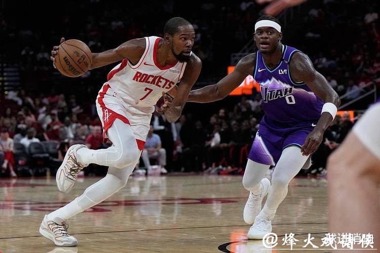 火箭团队打出真实力，杜兰特申京轮换秀，湖人单打独斗还想赢？球队防守散乱失误多，詹姆斯戴维斯撑不住局面